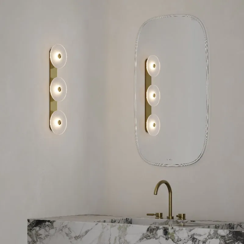 Handmade Coral Trio Glass Wall Light