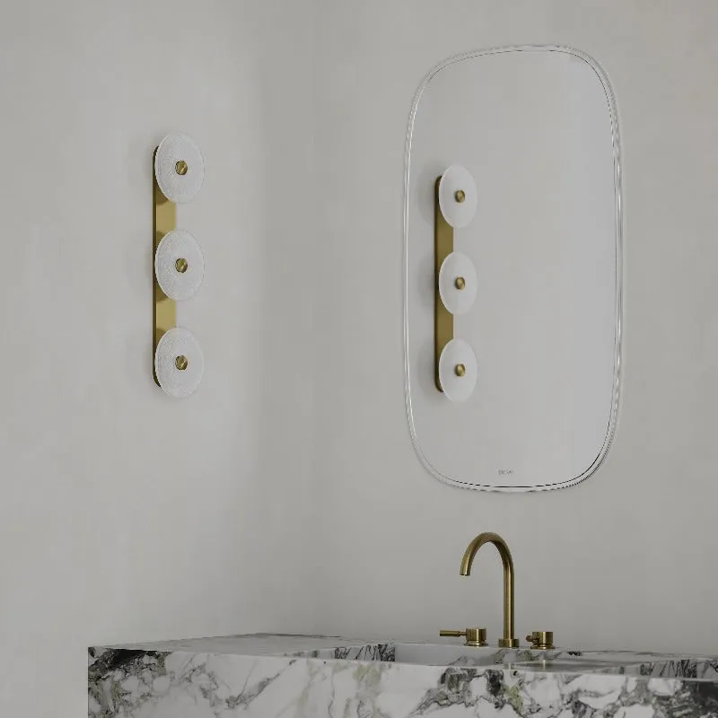 Handmade Coral Trio Glass Wall Light