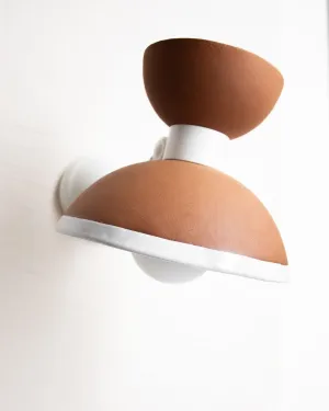 Handmade Terracotta Dome Wall Light
