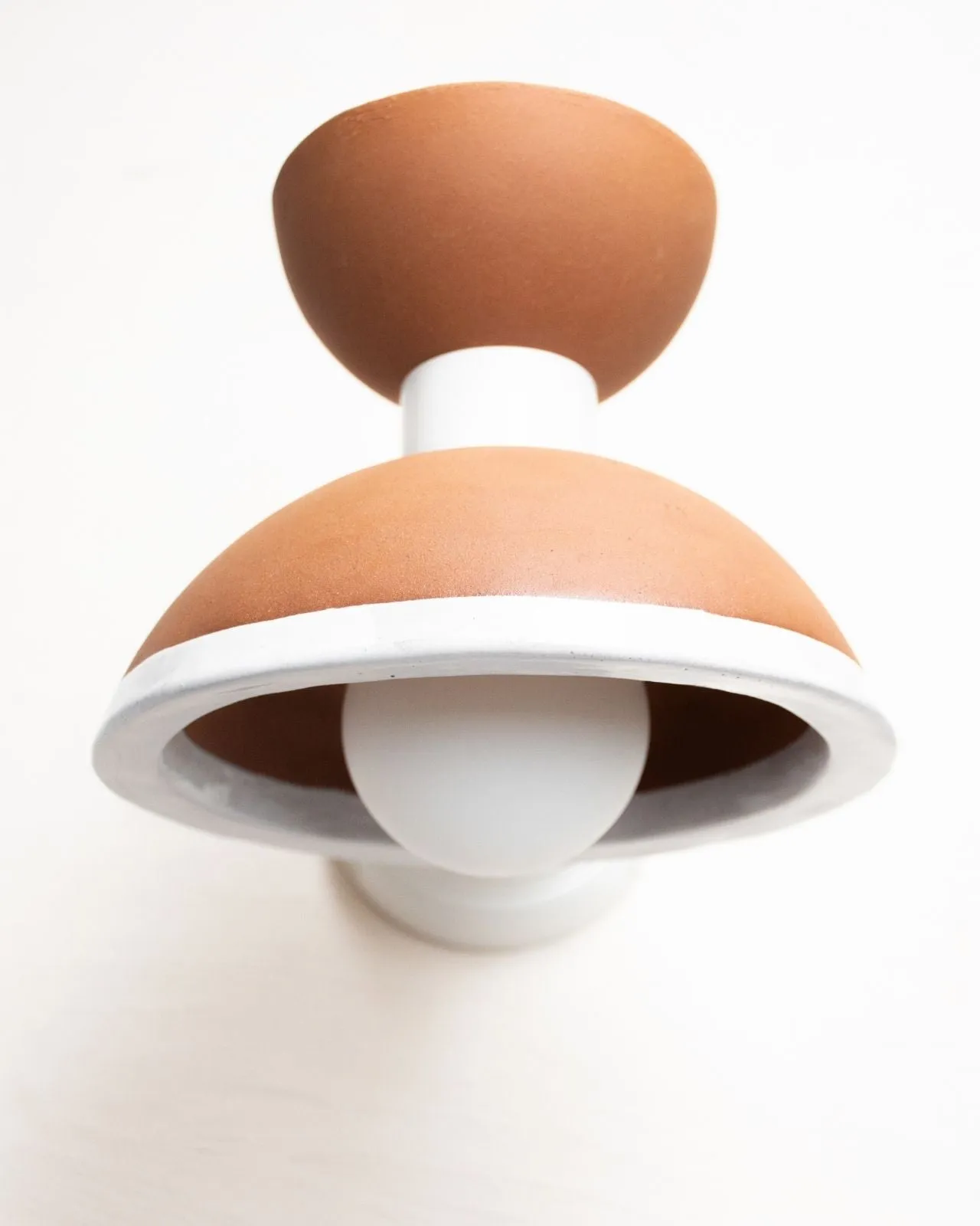 Handmade Terracotta Dome Wall Light