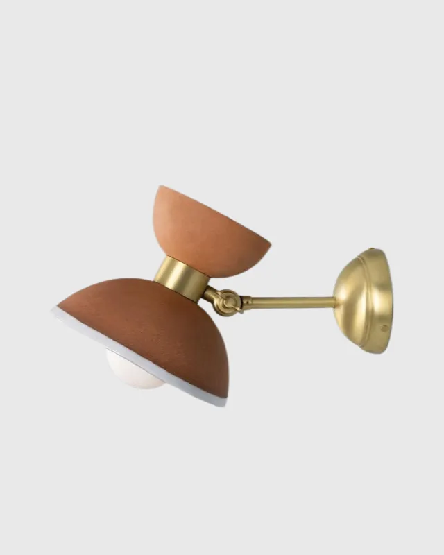 Handmade Terracotta Dome Wall Light