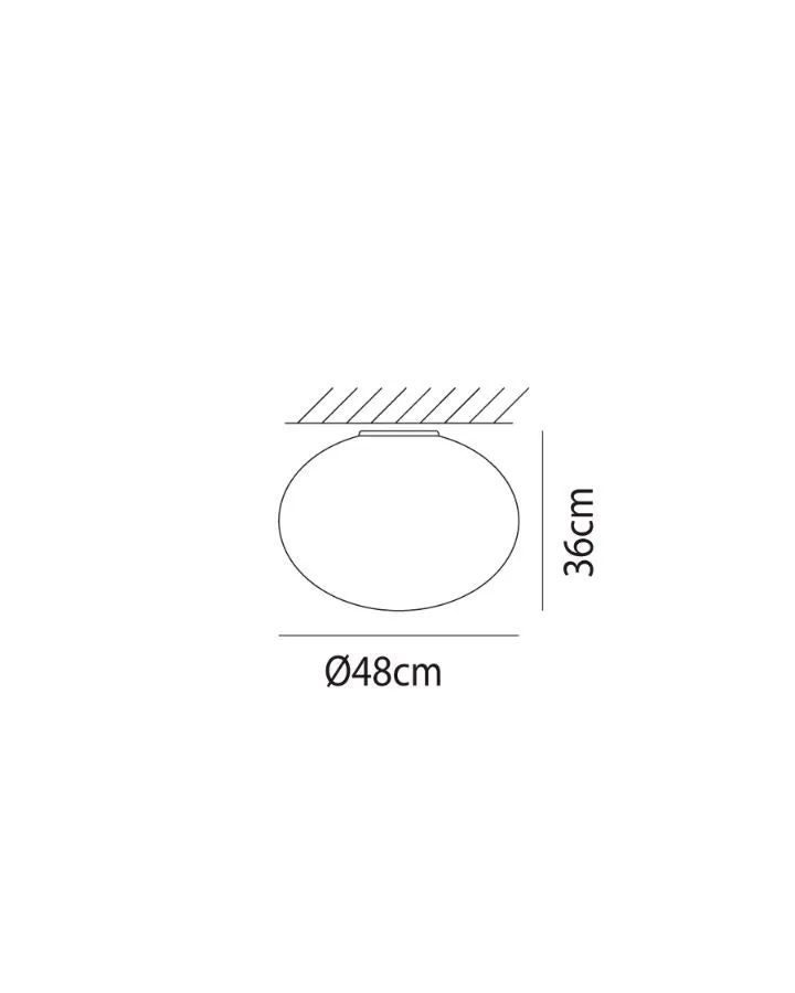 Italian Orb Ceiling/Wall Light | Assorted Sizes
