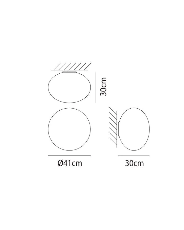 Italian Orb Ceiling/Wall Light | Assorted Sizes