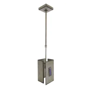 Kalco Lighting 2627 SV One Light Hanging Mini Pendant in Aged Silver Finish