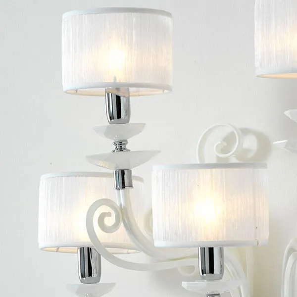 Large Modern White Wall Lamps With Shades