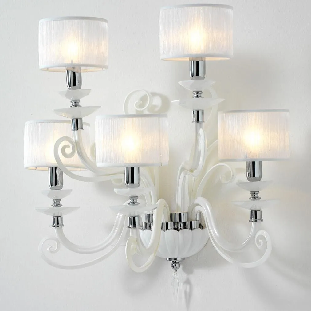 Large Modern White Wall Lamps With Shades