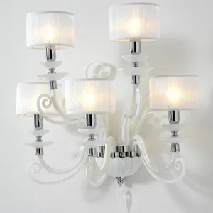 Large Modern White Wall Lamps With Shades