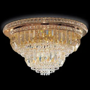 Lead Crystal Prism Ceiling Light With Murano Glass Option