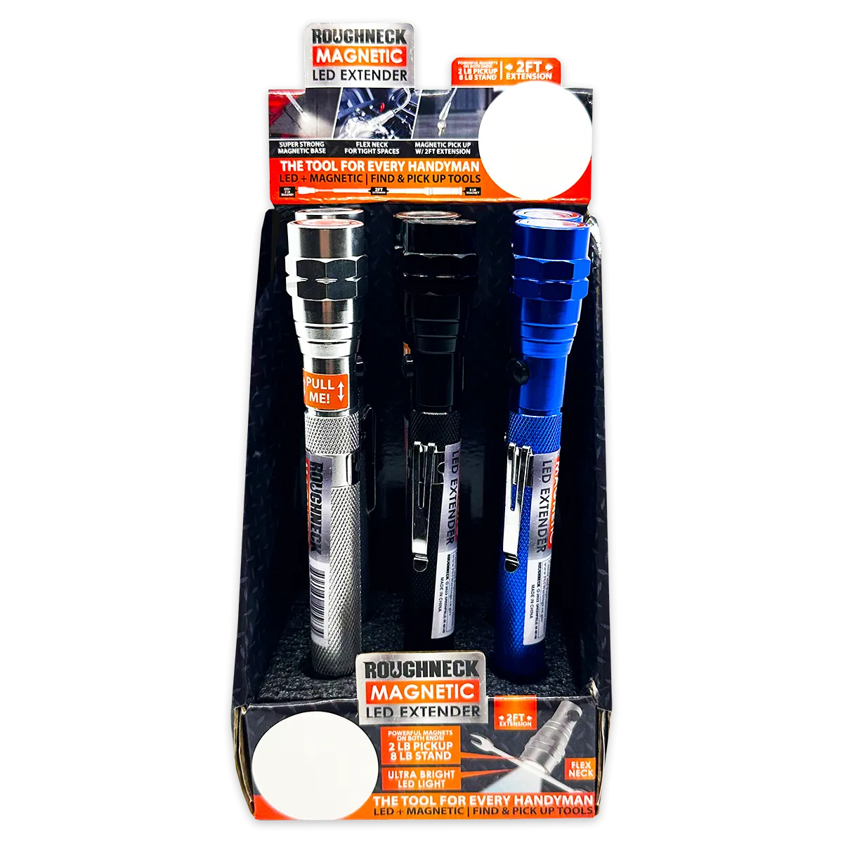 LED Flashlight Extender Tool with Magnetic Stand - 6 Pieces Per Retail Ready Display 22583FAM