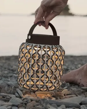 Mediterranean Woven Portable Table Lamp