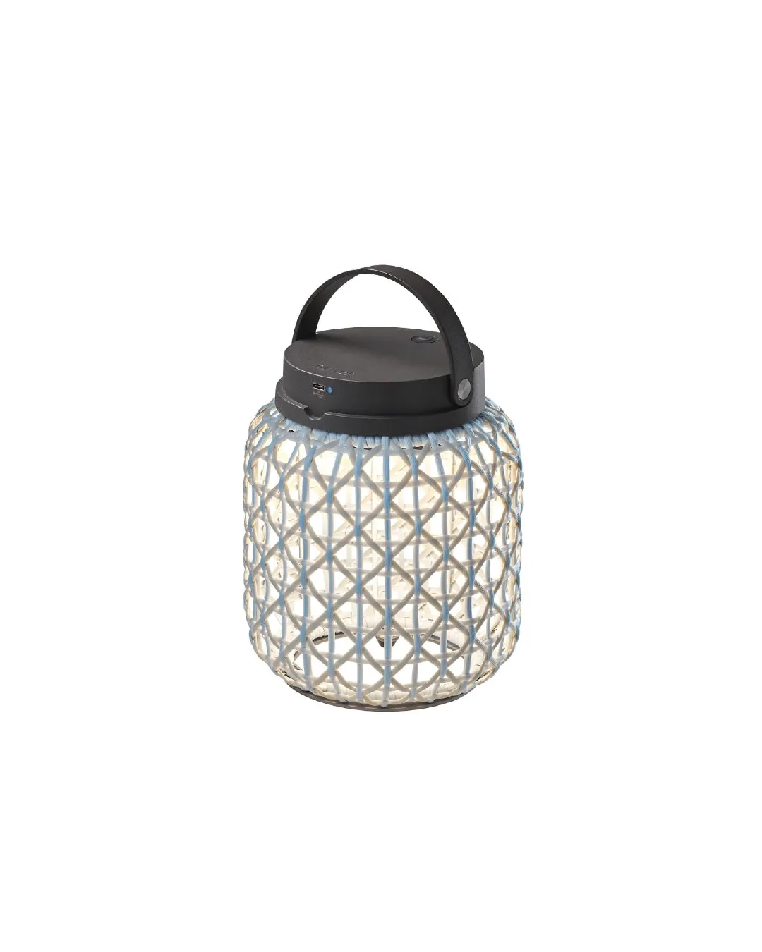 Mediterranean Woven Portable Table Lamp