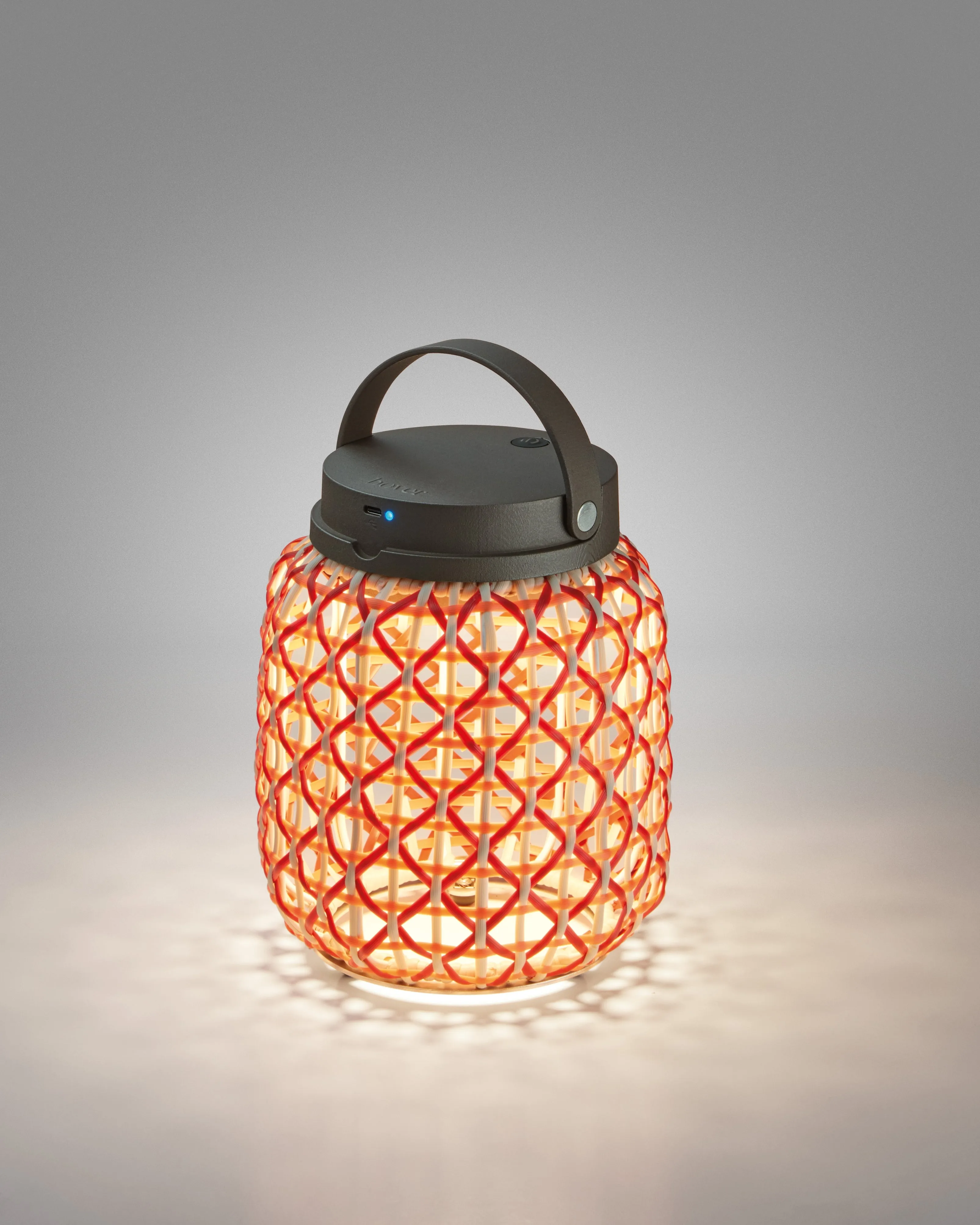 Mediterranean Woven Portable Table Lamp