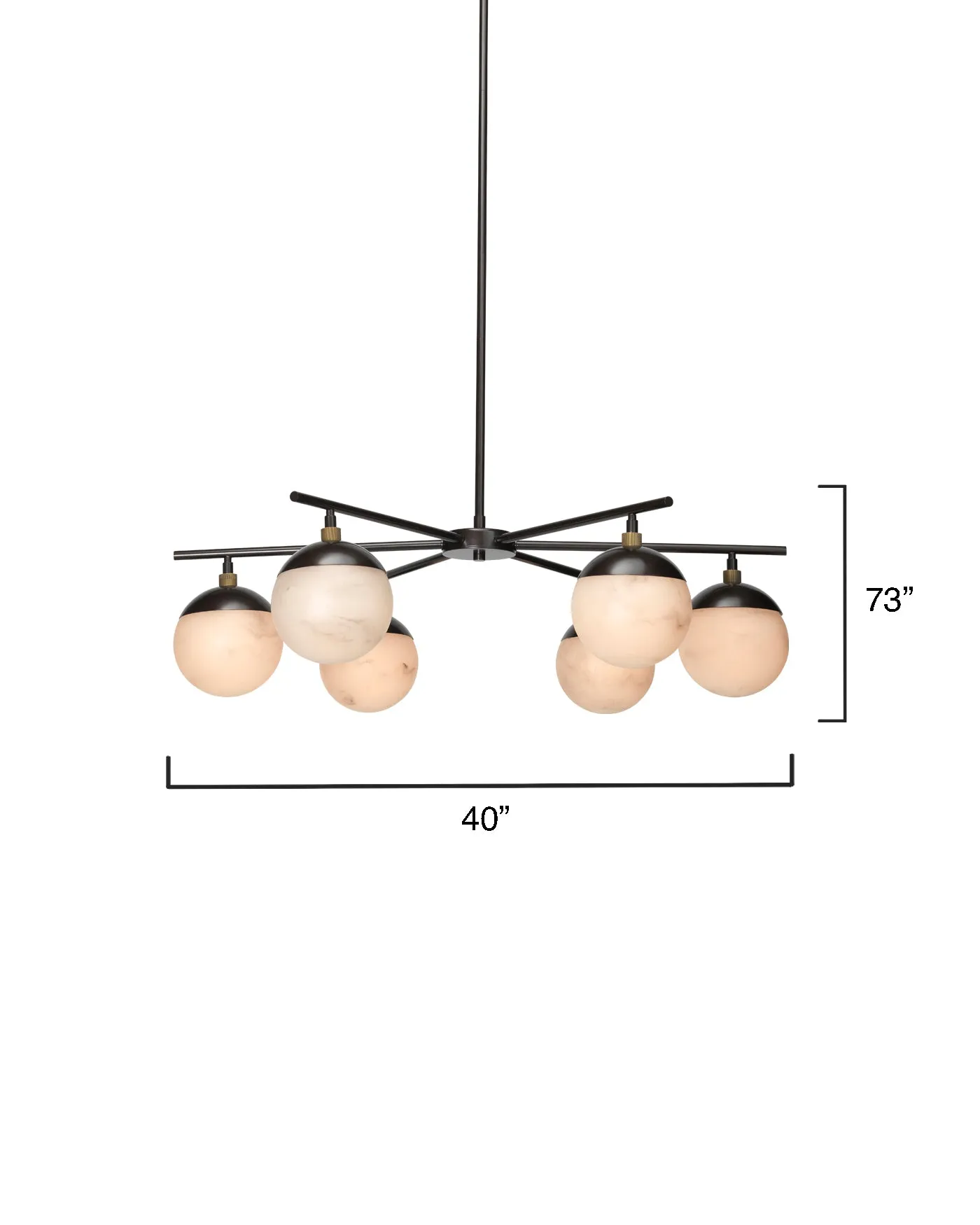 Metro 6 Light Chandelier