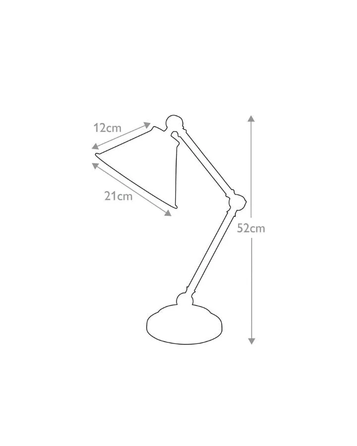 Mini Conical Shade Adjustable Table Lamp