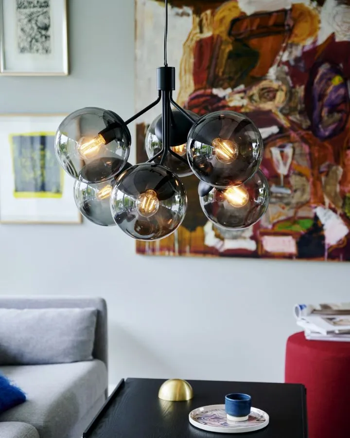 Modern 6-Globe Chandelier