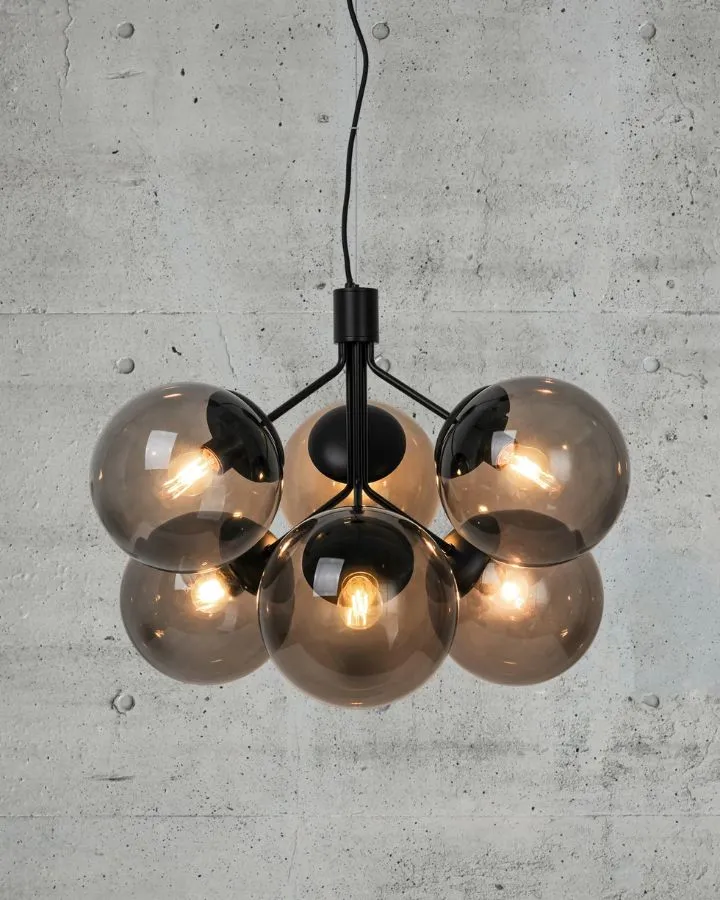 Modern 6-Globe Chandelier