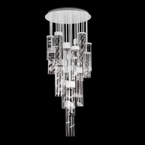 Modern Artistic Cylindrical Glass Chandelier