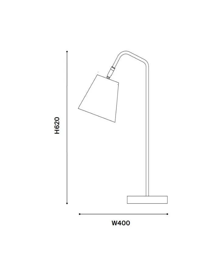 Modern Black & Brass Table Lamp | Ex Display | SALE