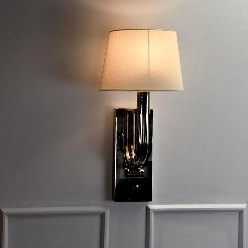 Modern Manhattan Style Wall Lamp | Chrome