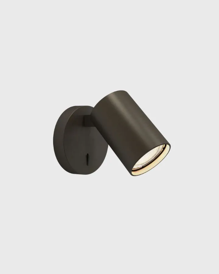 Modern Single Switched Wall Spotlight | Assorted Finishes