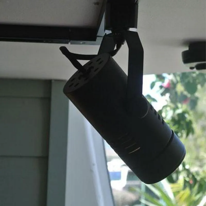Modern Single Track Light | Globe Variations | Black | White | H-Component