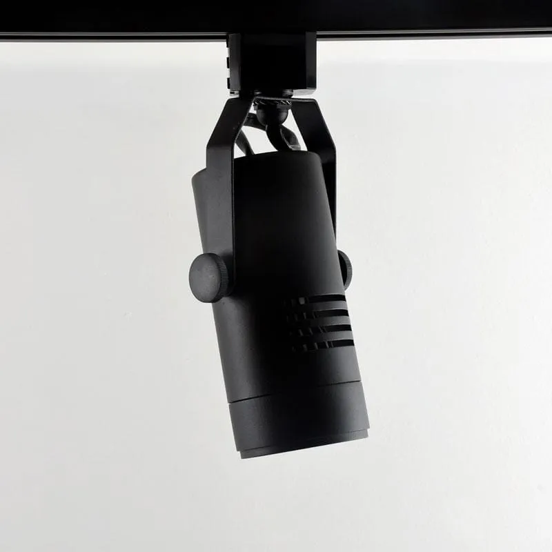 Modern Single Track Light | Globe Variations | Black | White | H-Component