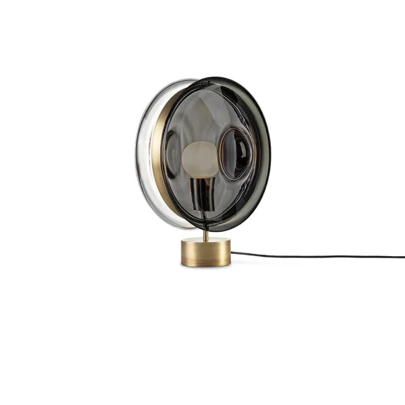Mouth-Blown Double Glass Table Lamp | Lens