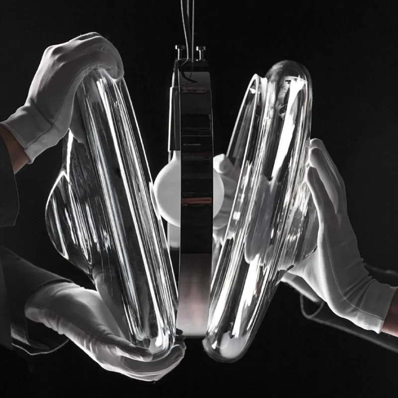 Mouth-Blown Double Glass Table Lamp | Lens