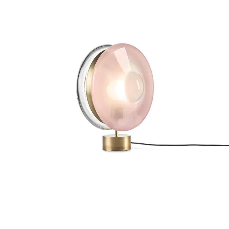 Mouth-Blown Double Glass Table Lamp | Lens