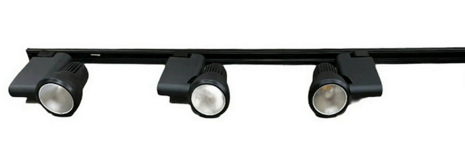 Nora NTE-810-BLK Three Light Pillar LED Track Kit in Black Finish