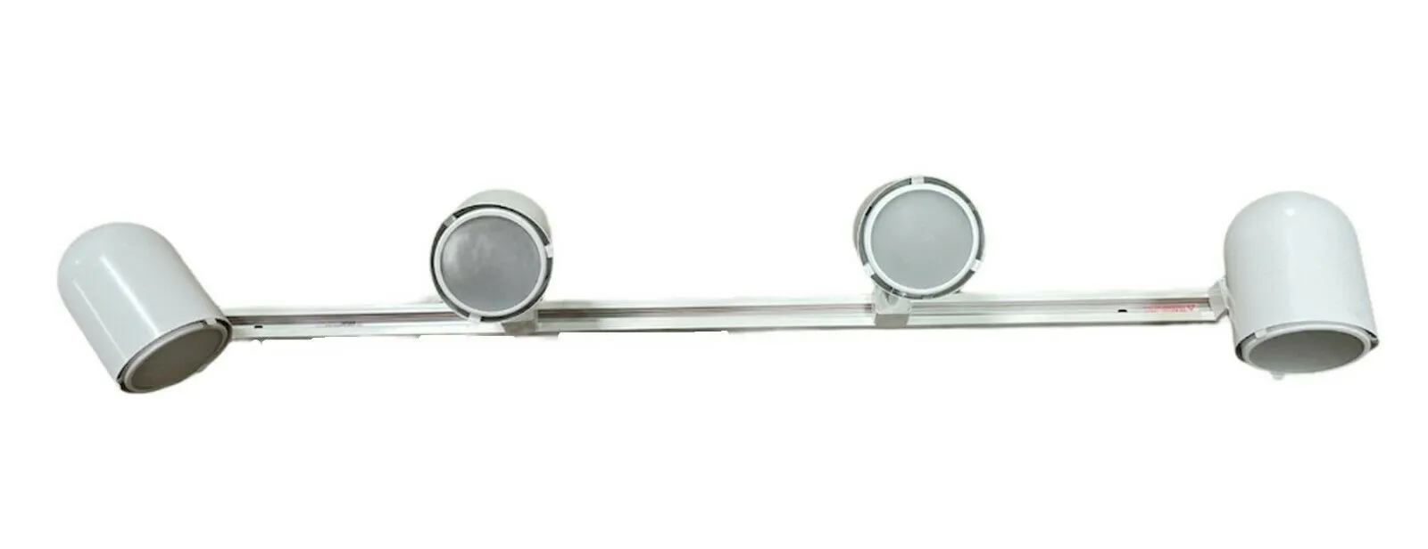 Nora NTH-106G24W Four Light GU24 Roundback Cylinder Track Kit with End Feed Cord and Plug in White Finish
