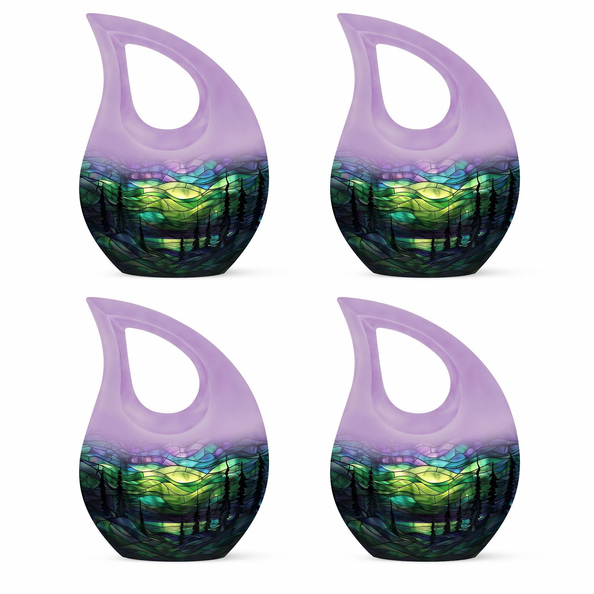 Northern Lights Cremation Urn For Human Ashes