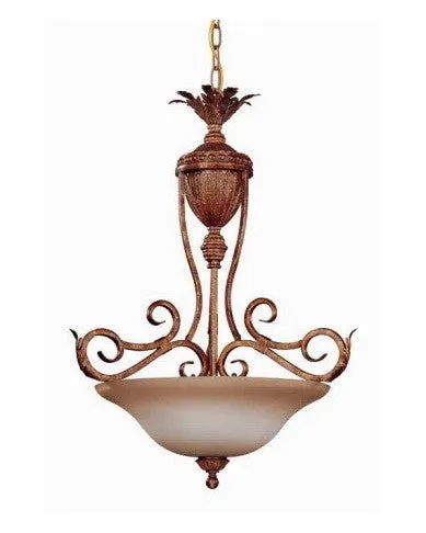 Nuvo Lighting 60-1546 San Remo Collection 3 Light Pendant Chandelier in Mayan Gold Finish
