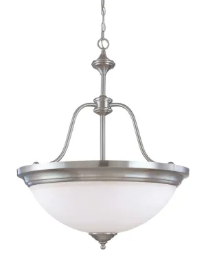 Nuvo Lighting 60-1808 Glenwood Collection Four Light Hanging Pendant Chandelier in Brushed Nickel Finish