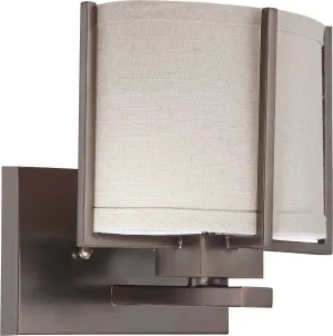 Nuvo Lighting 60-4041 Portia Collection One Light Energy Efficiencient Fluorescent GU24 Wall Sconce in Hazel Bronze Finish