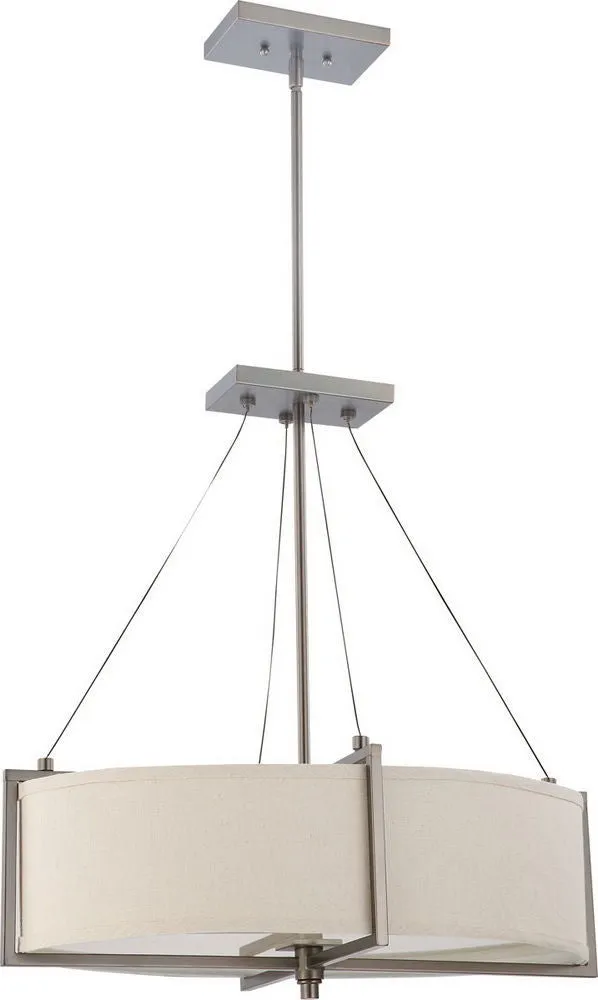 Nuvo Lighting 60-4046 Portia Collection Oval Six Light Energy Star Efficient Fluorescent GU24 Chandelier in Hazel Bronze Finish