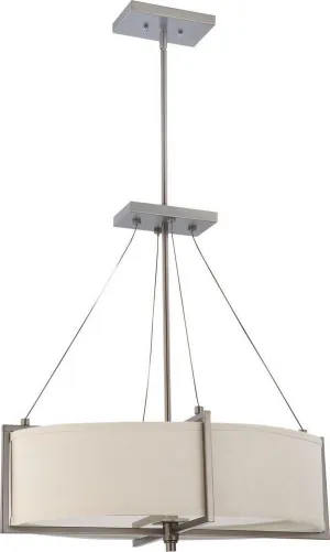 Nuvo Lighting 60-4046 Portia Collection Oval Six Light Energy Star Efficient Fluorescent GU24 Chandelier in Hazel Bronze Finish