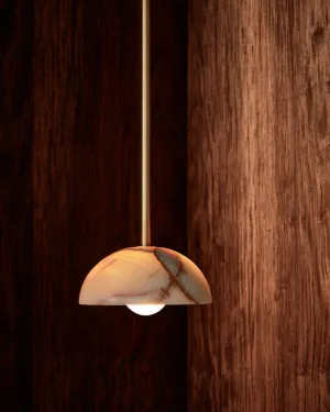 Onyx Stone Solid Rod Pendant | Aurelia