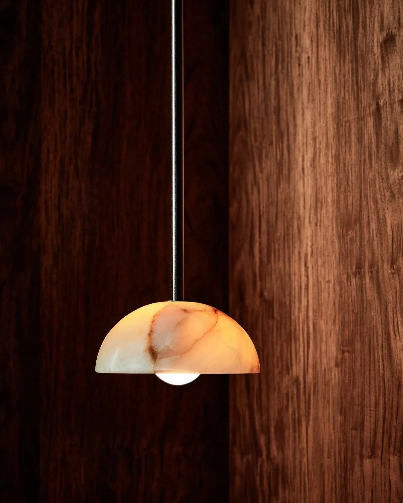 Onyx Stone Solid Rod Pendant | Aurelia