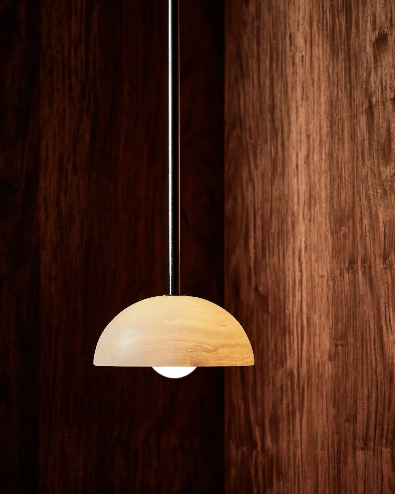 Onyx Stone Solid Rod Pendant | Aurelia