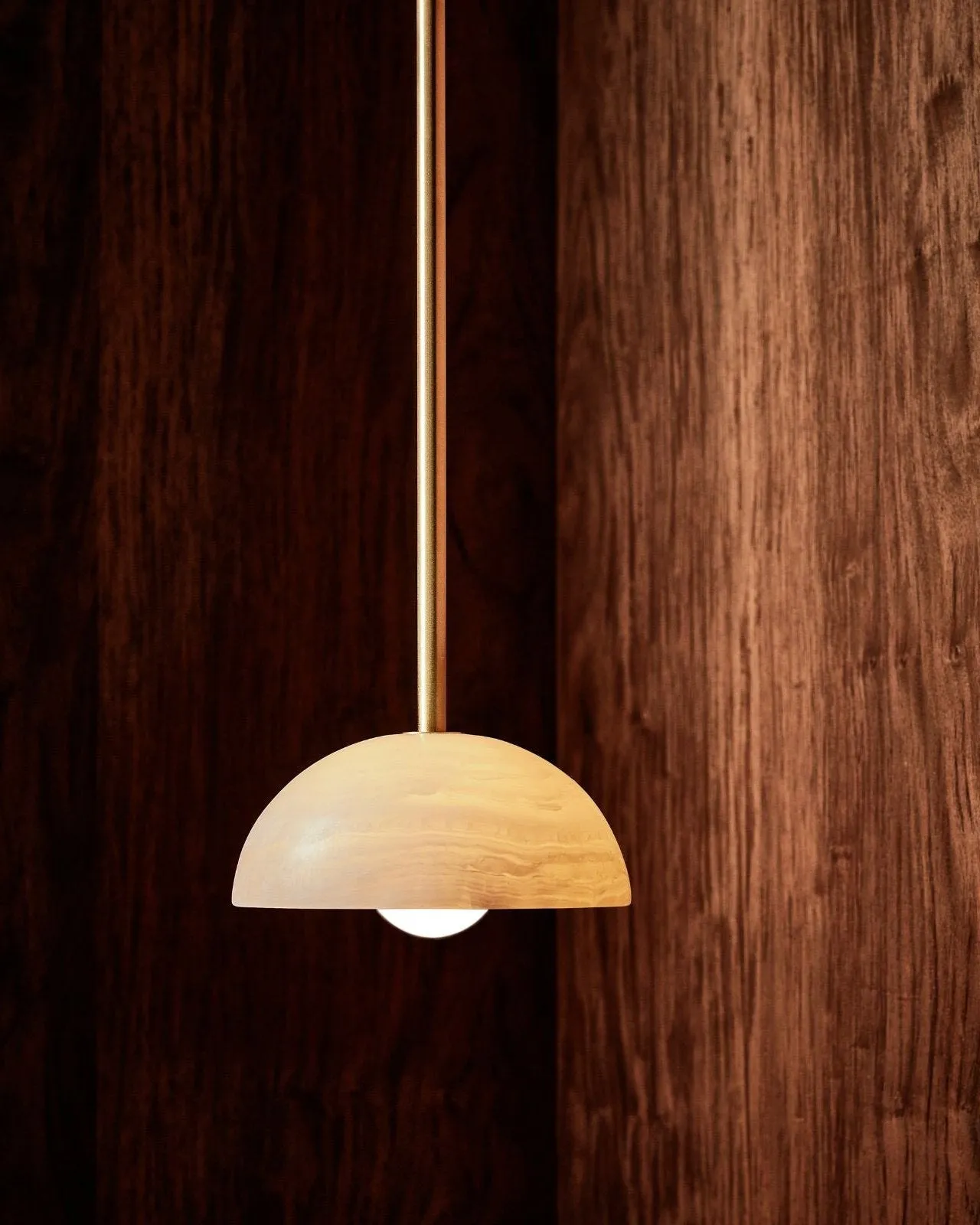 Onyx Stone Solid Rod Pendant | Aurelia