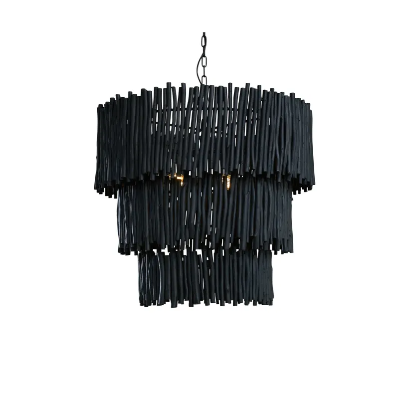 Organic Wooden Tiered Pendant