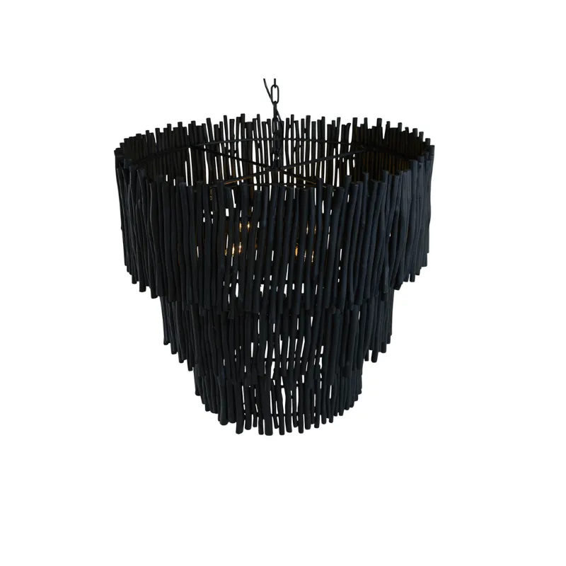 Organic Wooden Tiered Pendant