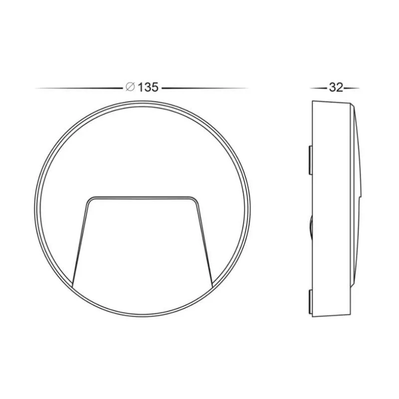 Round LED Step Light | Assorted Finish | TRIColour