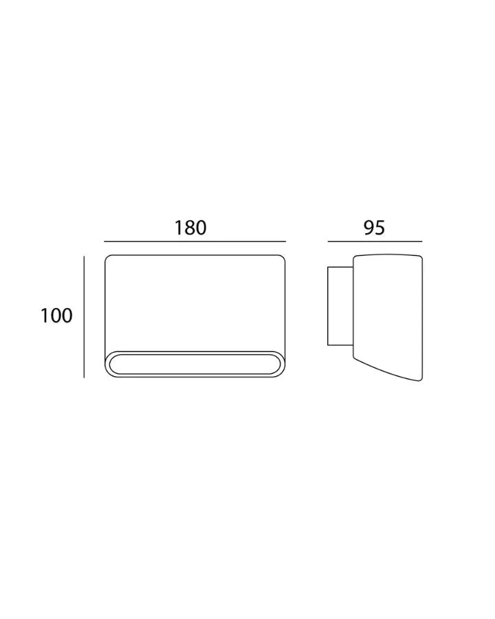 Sandy Anthracite Exterior Down Wall Light