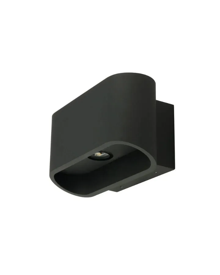 Sandy Anthracite Exterior Down Wall Light