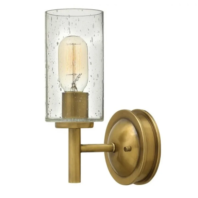 Seeded Glass Vintage Wall Light