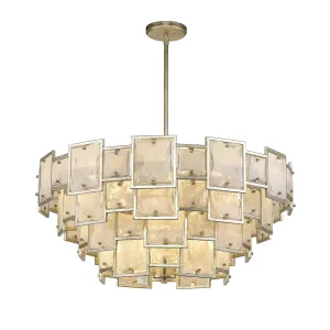 Skyler 16 Light Pendant - Silver Leaf