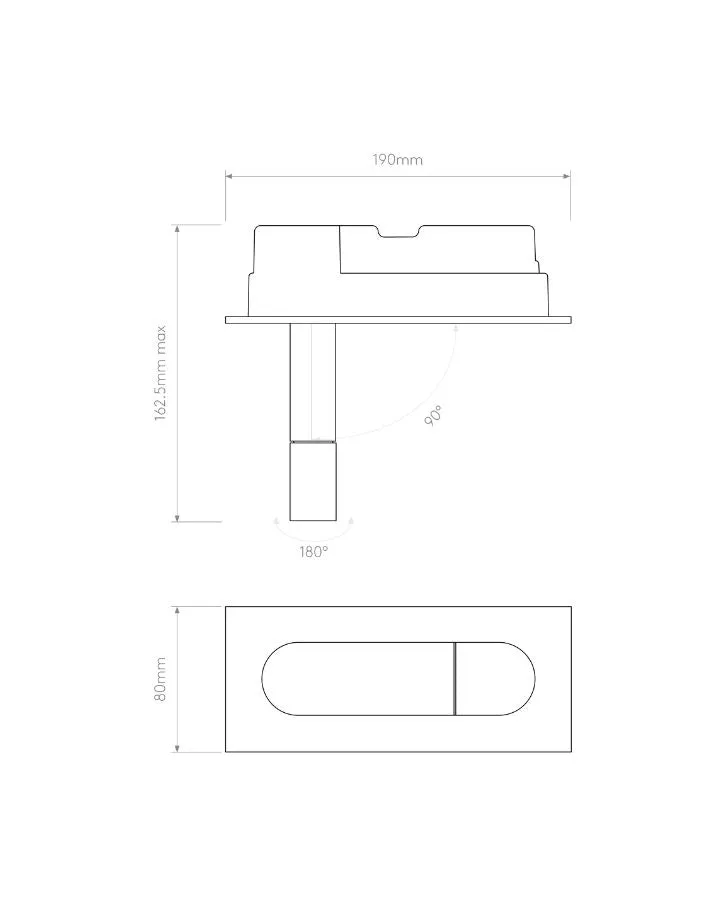 Smart Adjustable Switched LED Wall Light