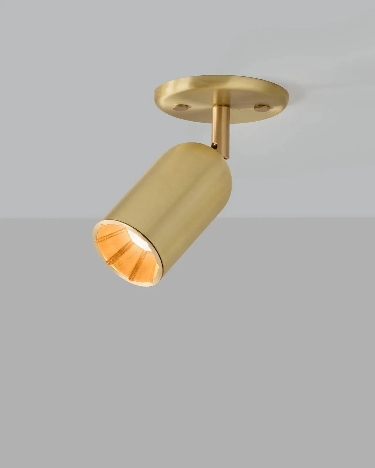 Solid Brass Spot Ceiling Light